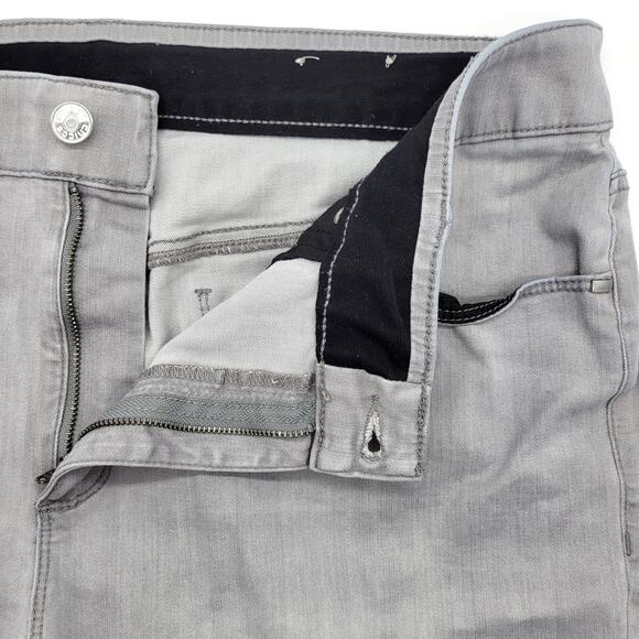 Chico's Jeans Women's 3R, 16R Gray Mid Rise Comfort Stretch Raw Hem Ankle - Picture 4 of 7